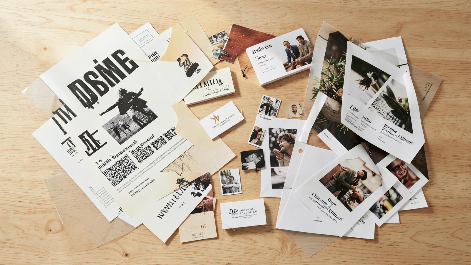 Verschillende printproducten van Topcopy op tafel